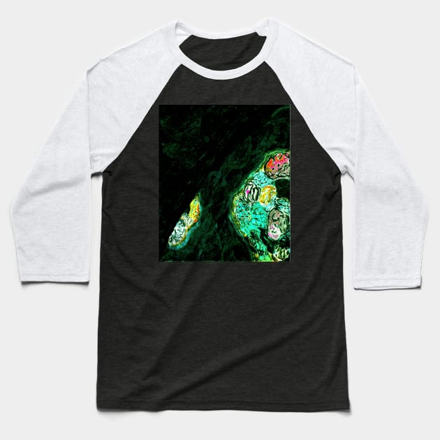 Up Here (Glowy 3s) Baseball T-Shirt by Zenanigans